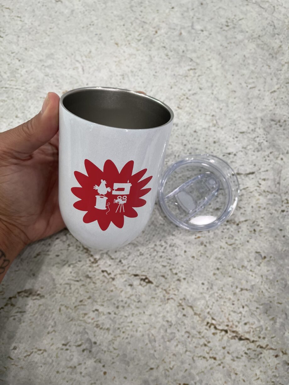 crafty gemini logo tumbler cup