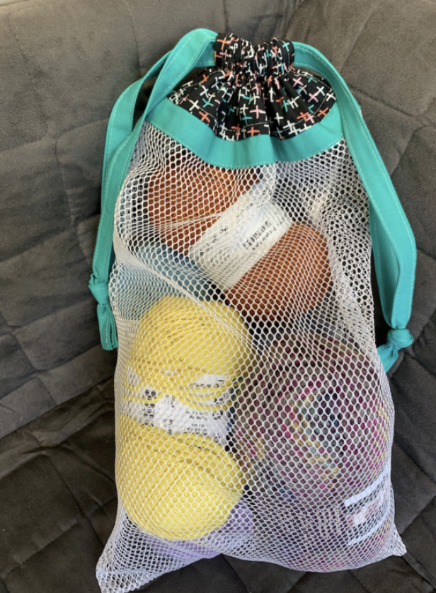 Mesh Drawstring bag - Crafty Gemini