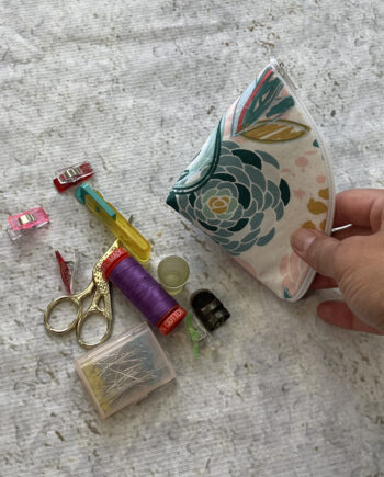 shell zipper pouch