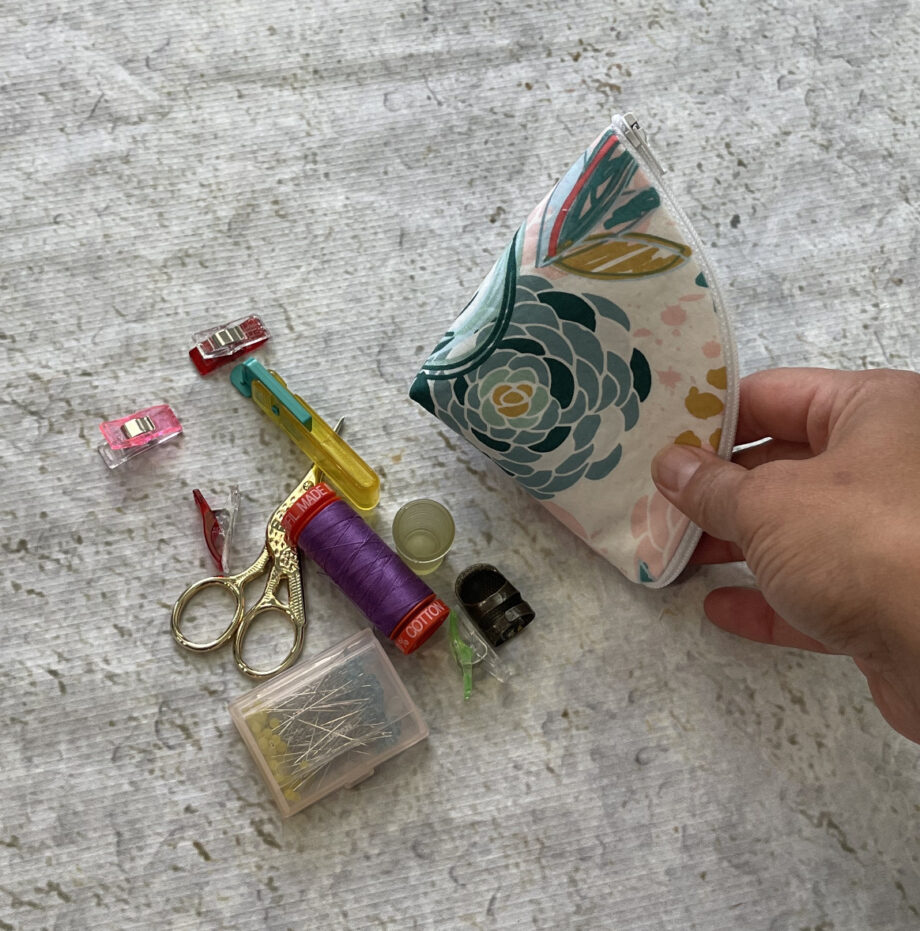 shell zipper pouch