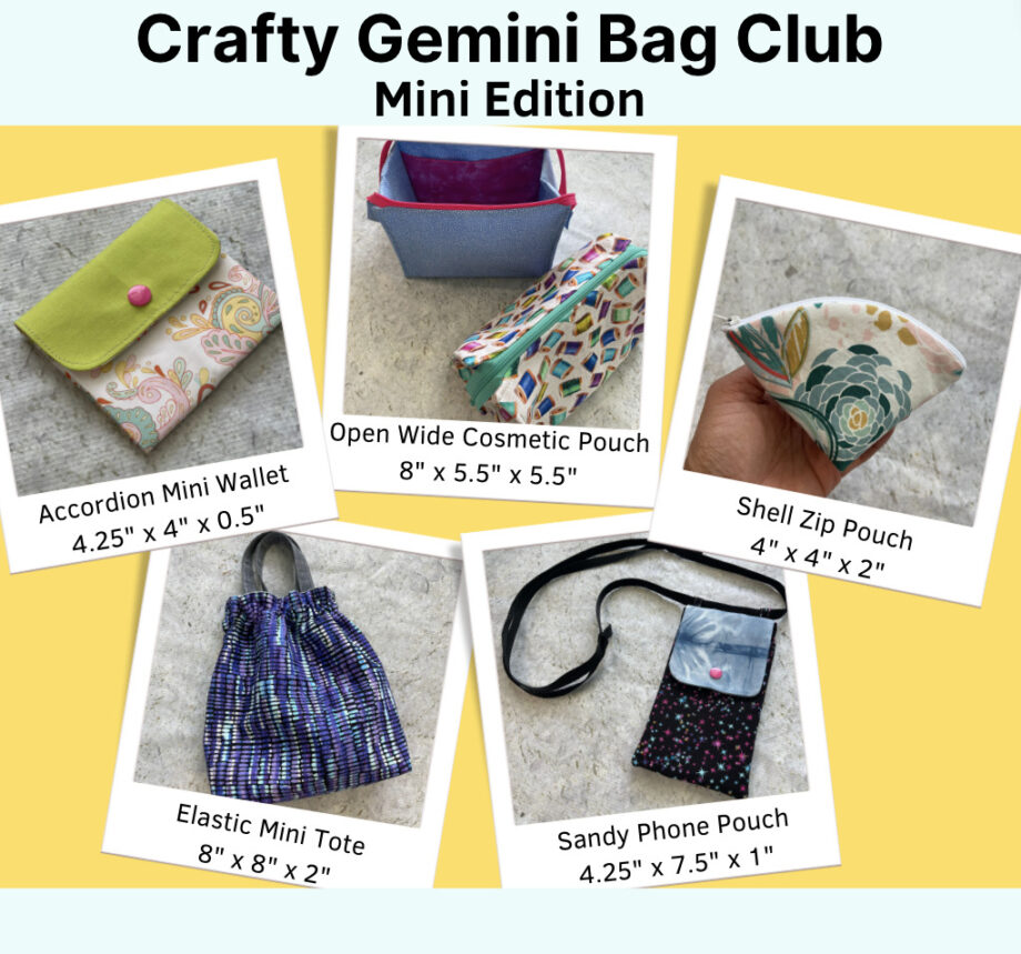 crafty gemini bag club mini edition