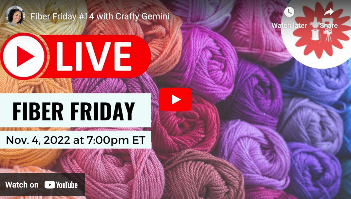 Fiber Friday #14 with Crafty Gemini: loving machine knitting!