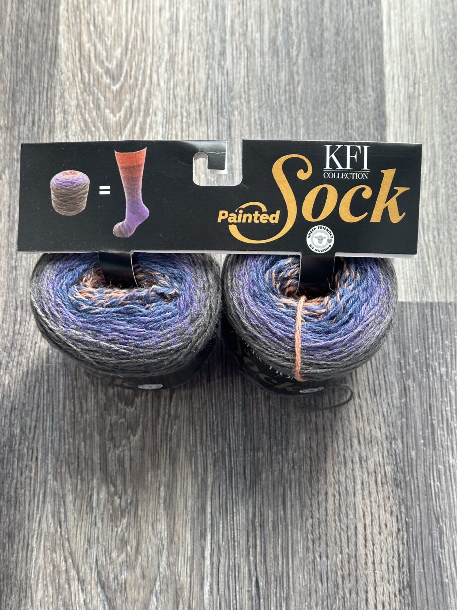 KFI Collection Painted Sock Yarn Winter Sky