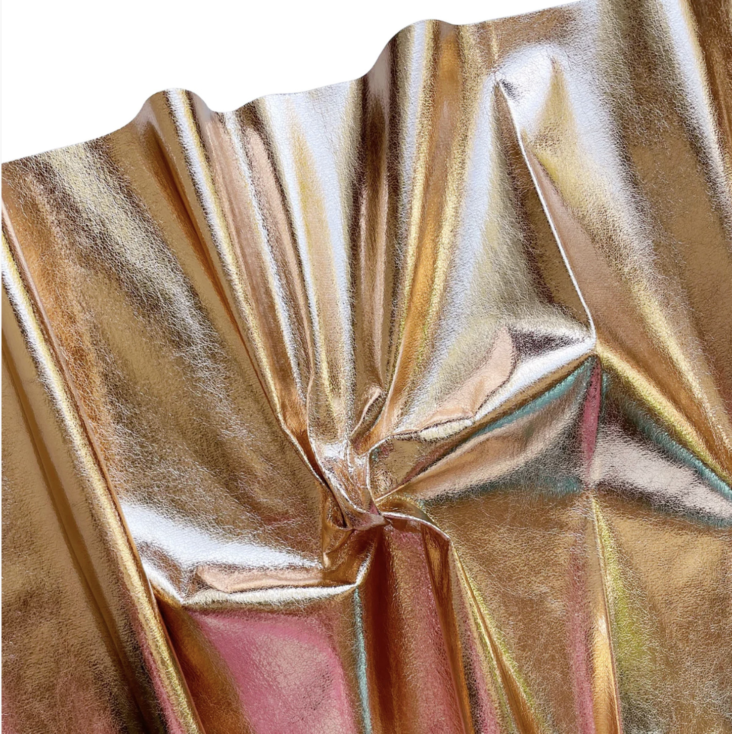 Gold Tissue Metallic Matte Lame Fabric