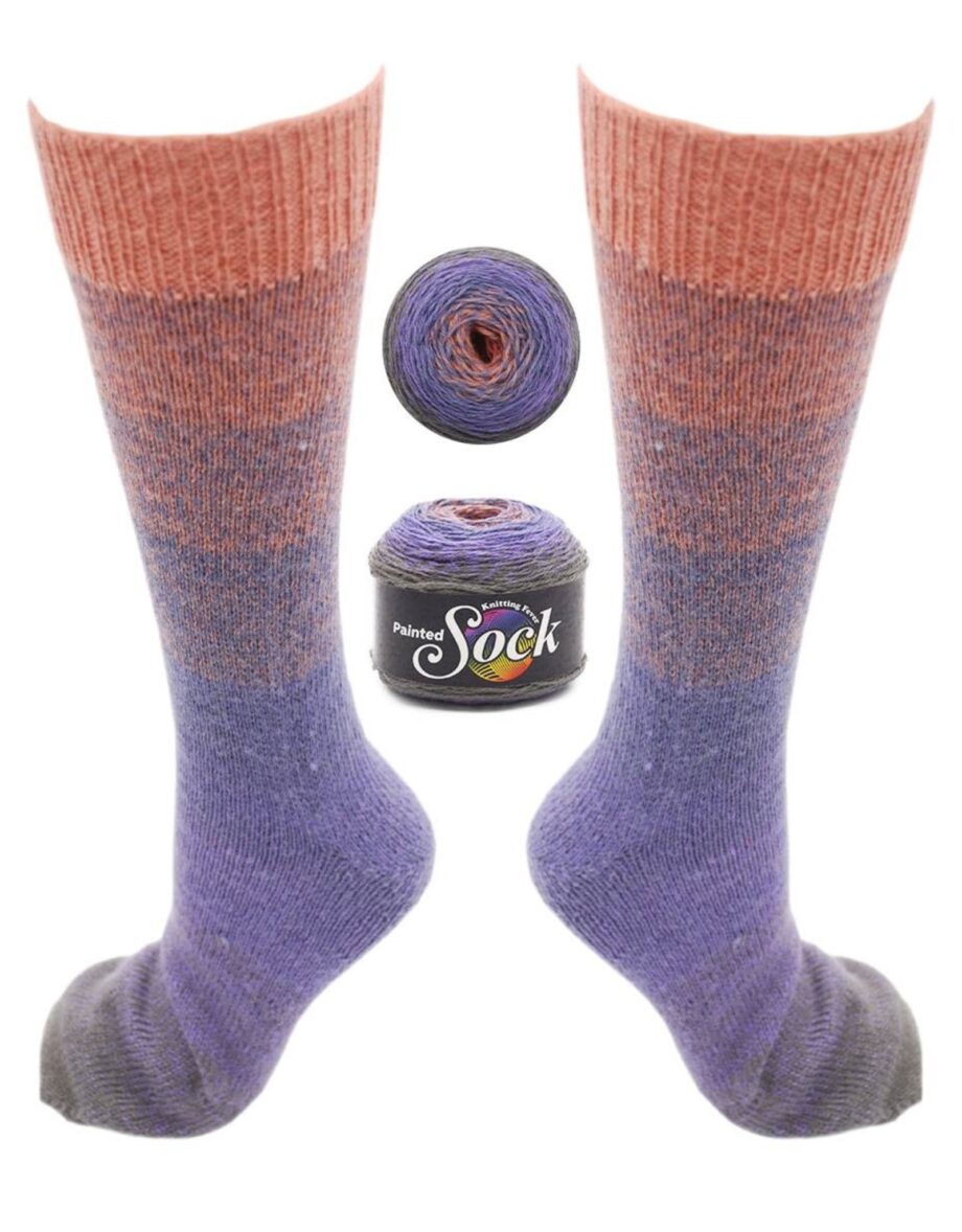 KFI Collection Painted Sock Yarn Winter Sky