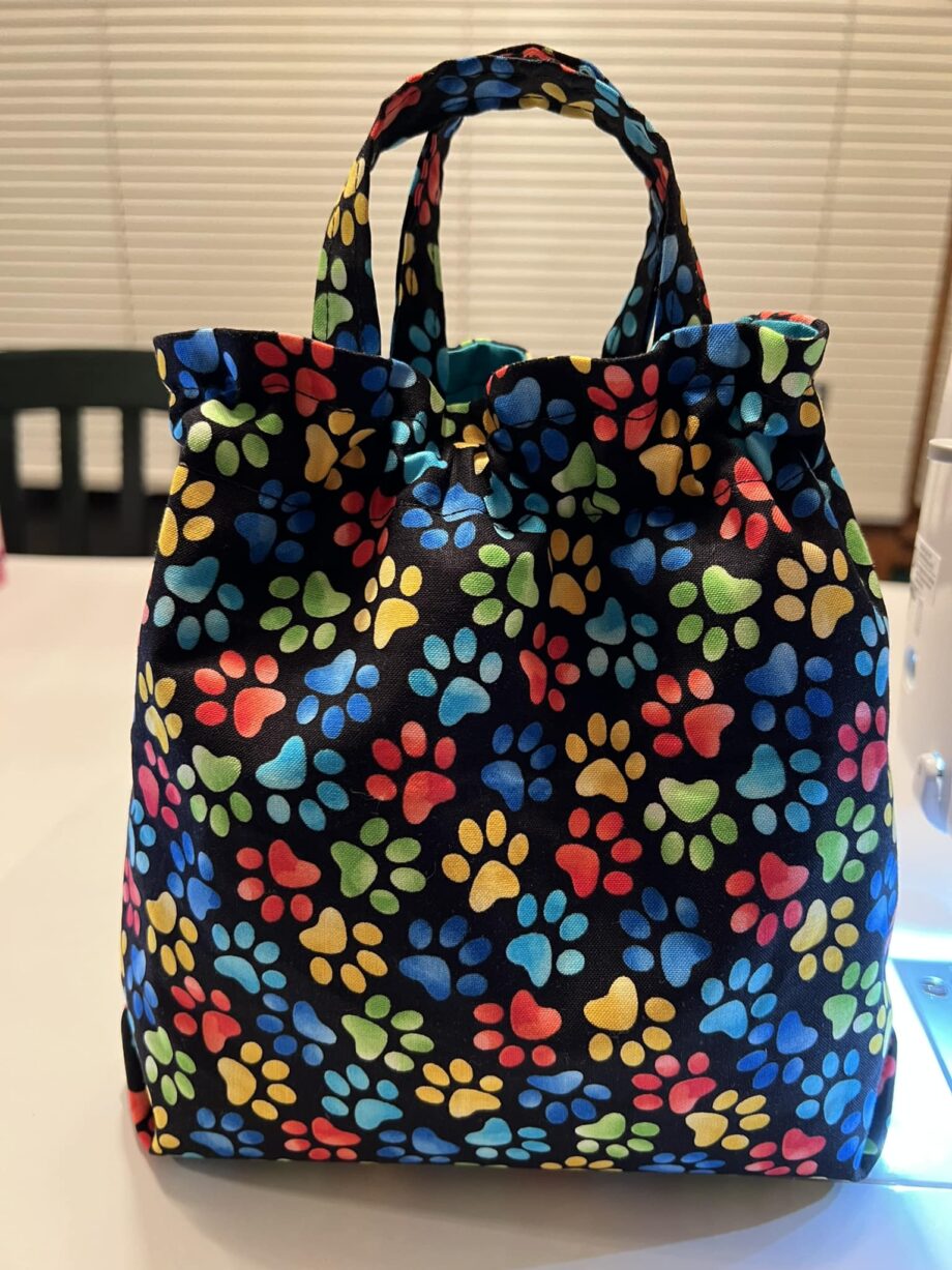 elastic mini tote by crafty gemini