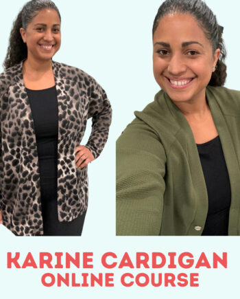 Jalie 4242 Karine Raglan Cardigan Course by Crafty Gemini