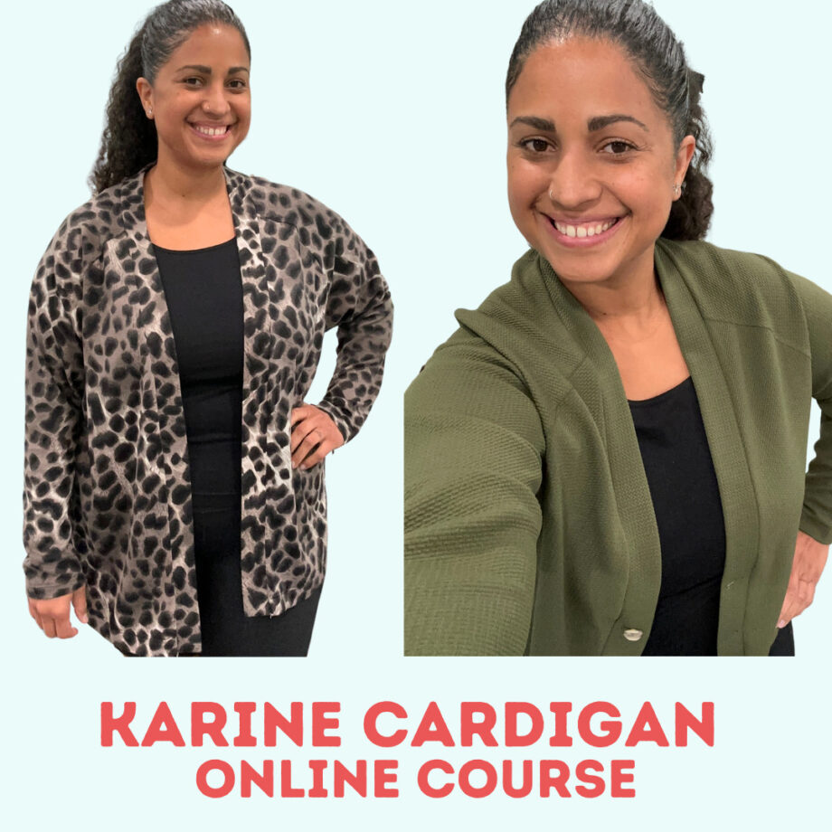 Jalie 4242 Karine Raglan Cardigan Course by Crafty Gemini