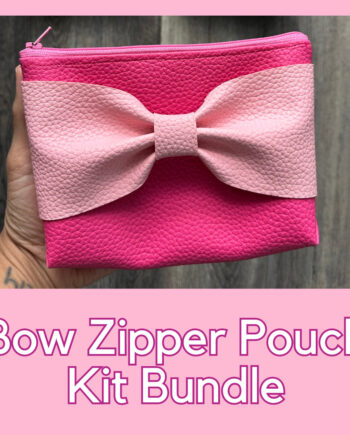 bow zipper pouch kit bundle by crafty gemini