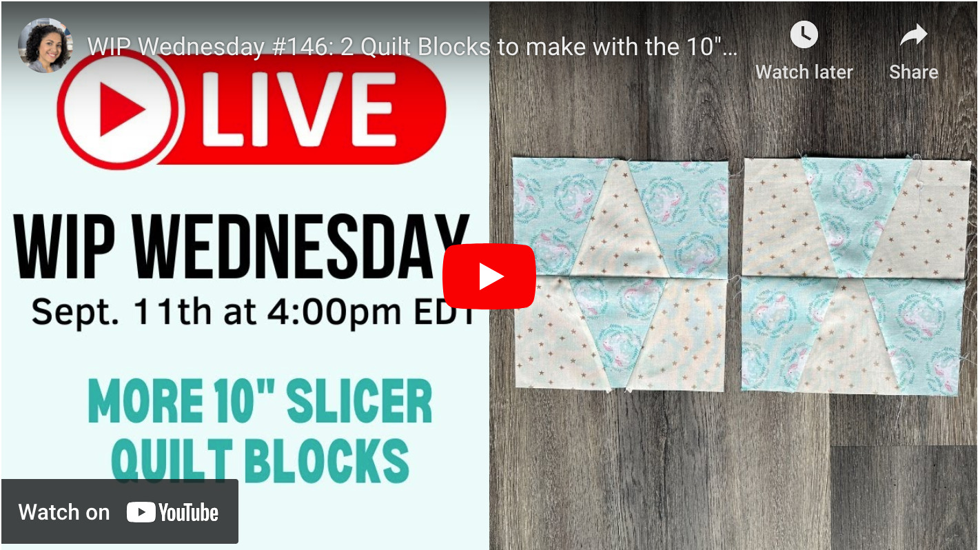 WIP Wednesday #146: 2 Quilt Blocks to make with the 10