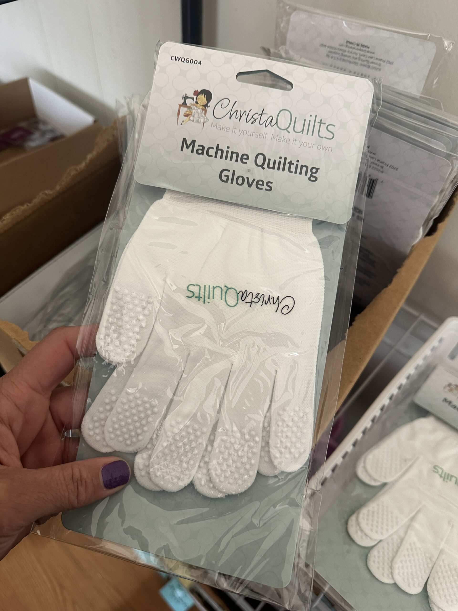 christa quilts machine quilting gloves