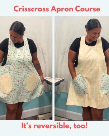 Crisscross Reversible Apron Course by Crafty Gemini