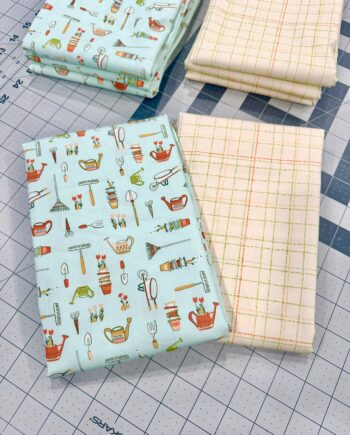 garden tool fabric 2 yards by art gallery fabrics